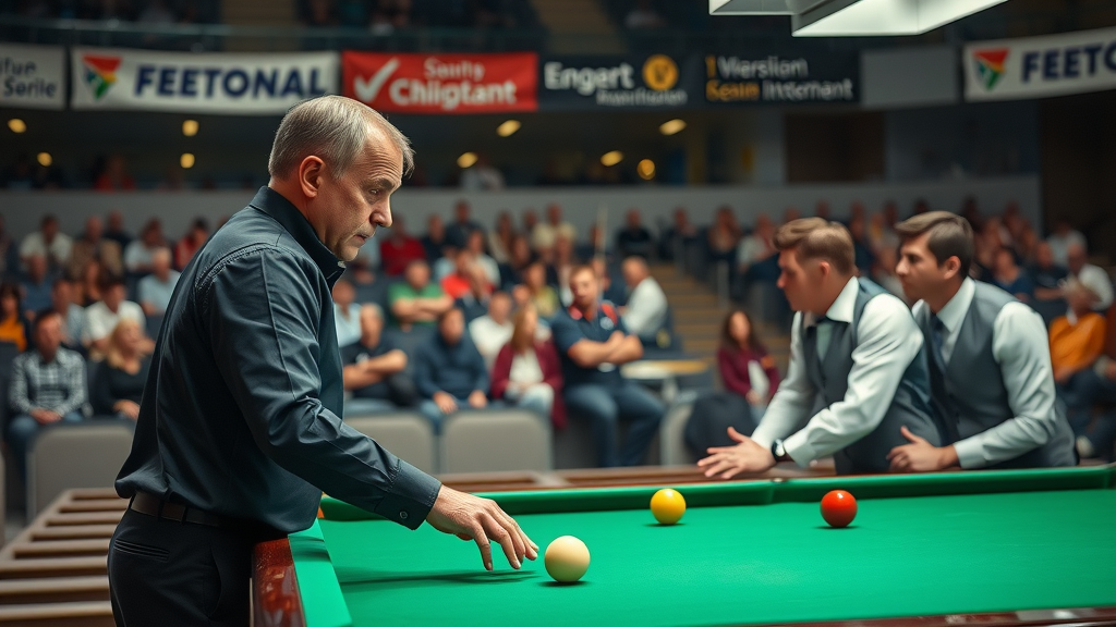 tournament billiards referee explaining 3 wall rule pool table advanced patterns