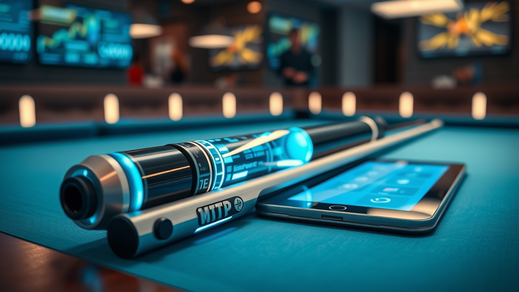 Modern billiard digital training devices advanced skill improvement smart cue apps pool table